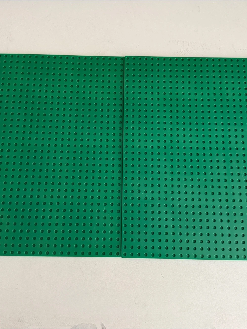 Lego Compatible Base Plates- 2 Blue & 2 green.